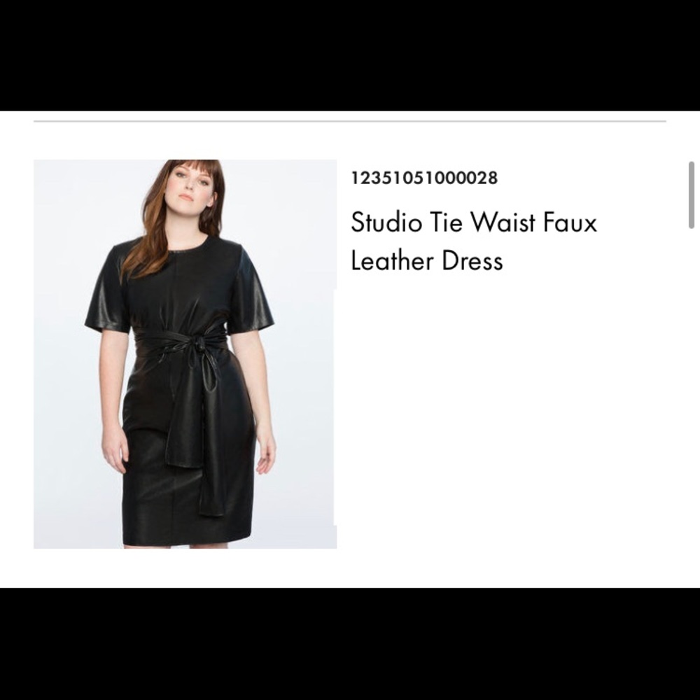 Eloquii Faux Leather Dress size 28